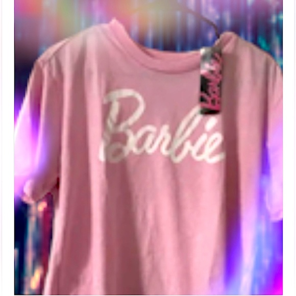 Barbie Top,NWT Graphic Pink Tee, M, NWT, 50%|50% Soft, Comfort Fabric, Mattel - Picture 2 of 8